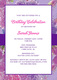 Purple Pansy Invitations Image 3 of 4